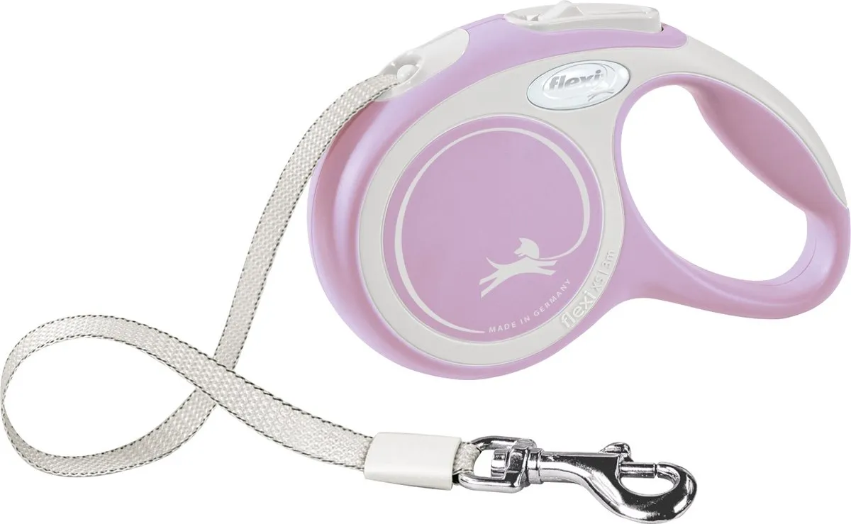 Flexi New Comfort Hondenriem - 5m - <15kg - Roze Lila