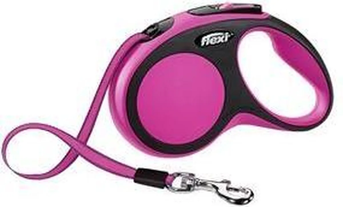 Flexi New Comfort Hondenriem - 5m - <15kg - Roze Lila - afbeelding 6 van 6
