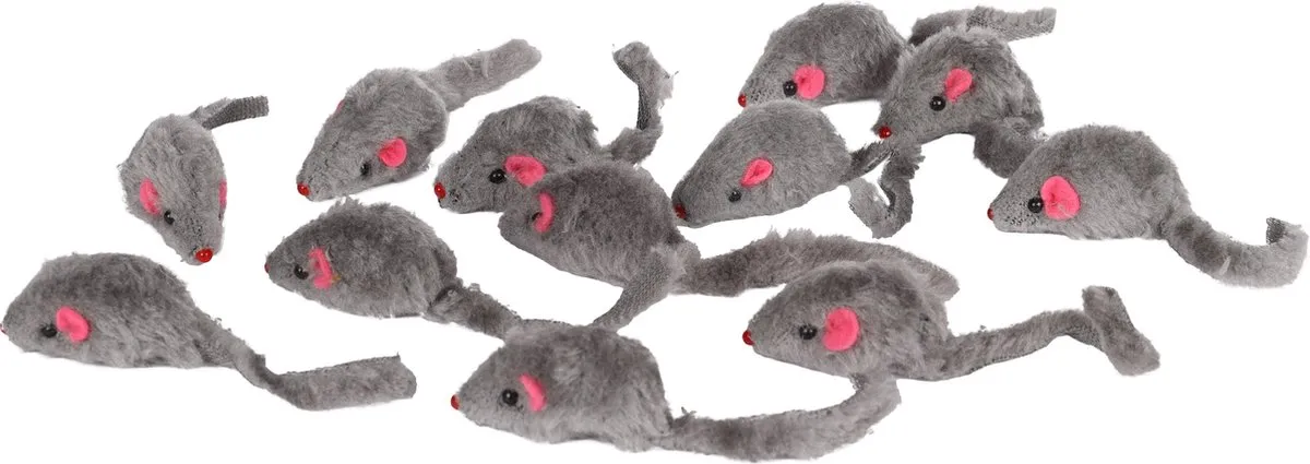 Flamingo Ps Kortharige Muis 5cm - 12 Stuks - afbeelding 4 van 4
