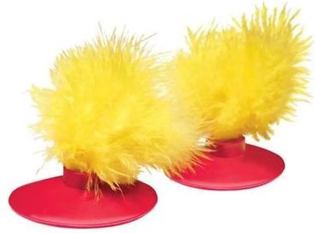 KONG Cat Feather Toy - Geel