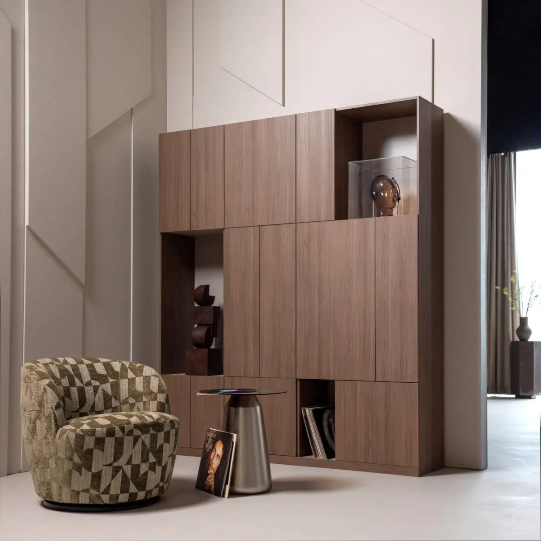 WOOOD Build Wandkast Combinatie 188cm - Eiken Decor - Bruin - afbeelding 3 van 4