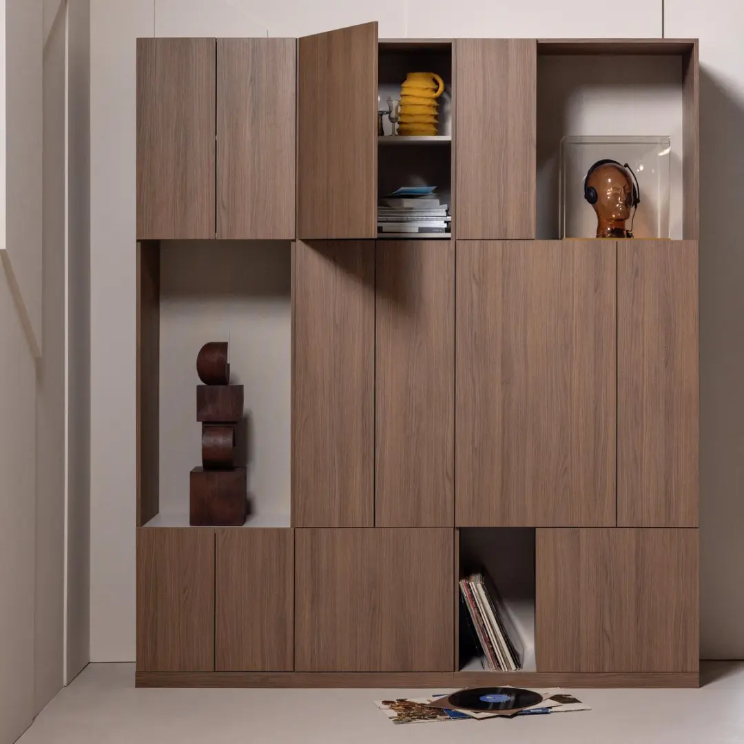 WOOOD Build Wandkast Combinatie 188cm - Eiken Decor - Bruin - afbeelding 4 van 4