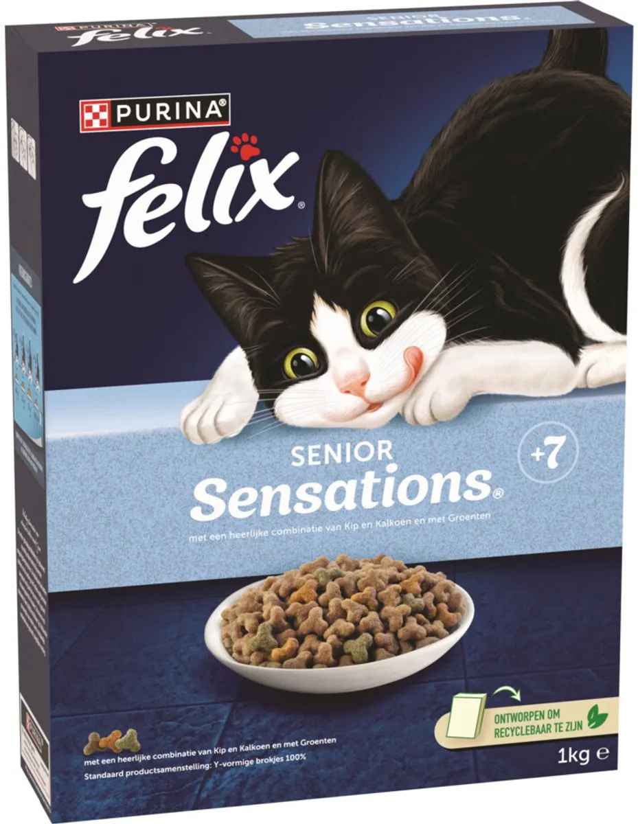 Felix Droogvoer Senior Sensations Kattenvoer 1 kg