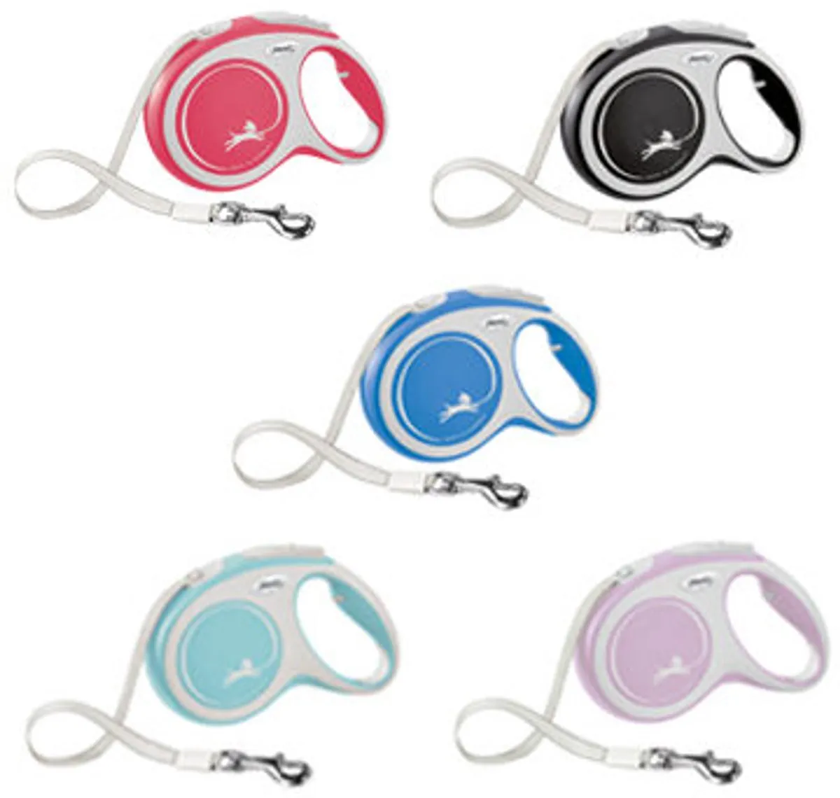 Flexi Rollijn New Comfort Koord Xs 3 m - Hondenriem - Blauw&Lichtgrijs