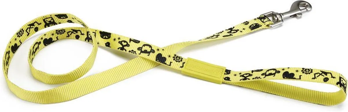 Beeztees Monster Hondenriem Geel 120cm x 20mm