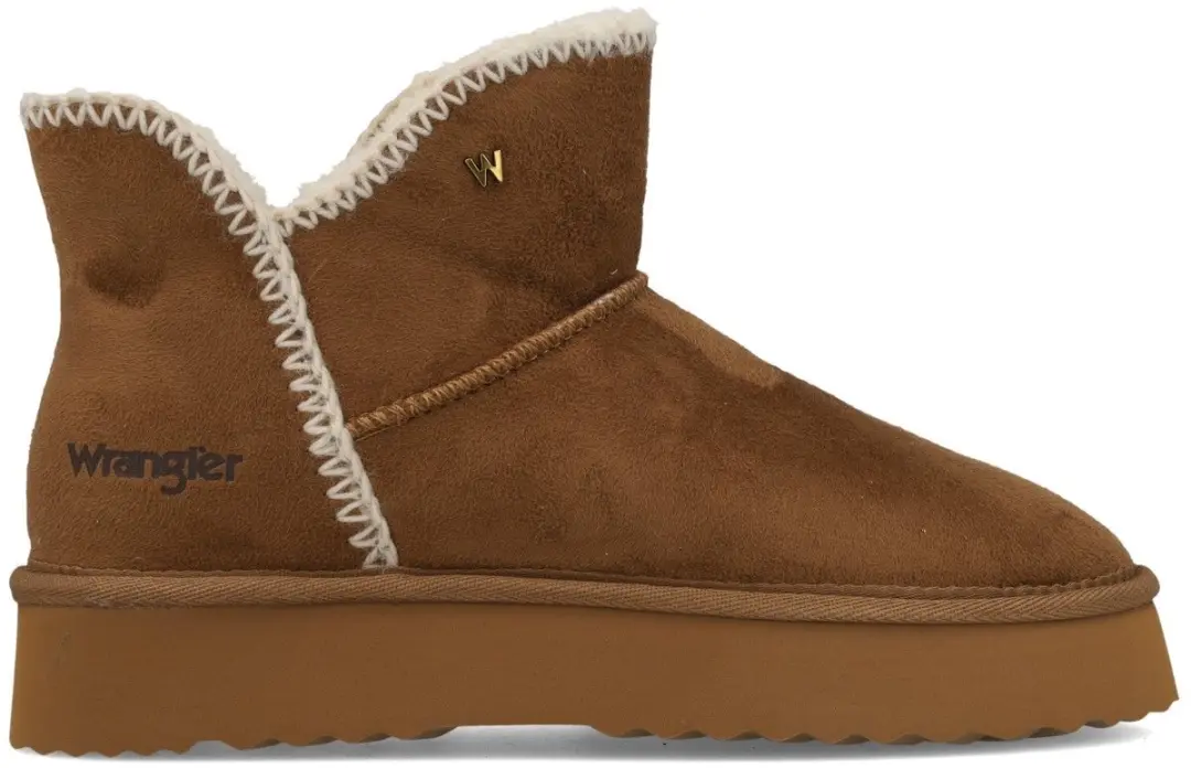 Wrangler Elsa Platform Mid Dames Laarzen - Light Brown - 41 - afbeelding 2 van 6