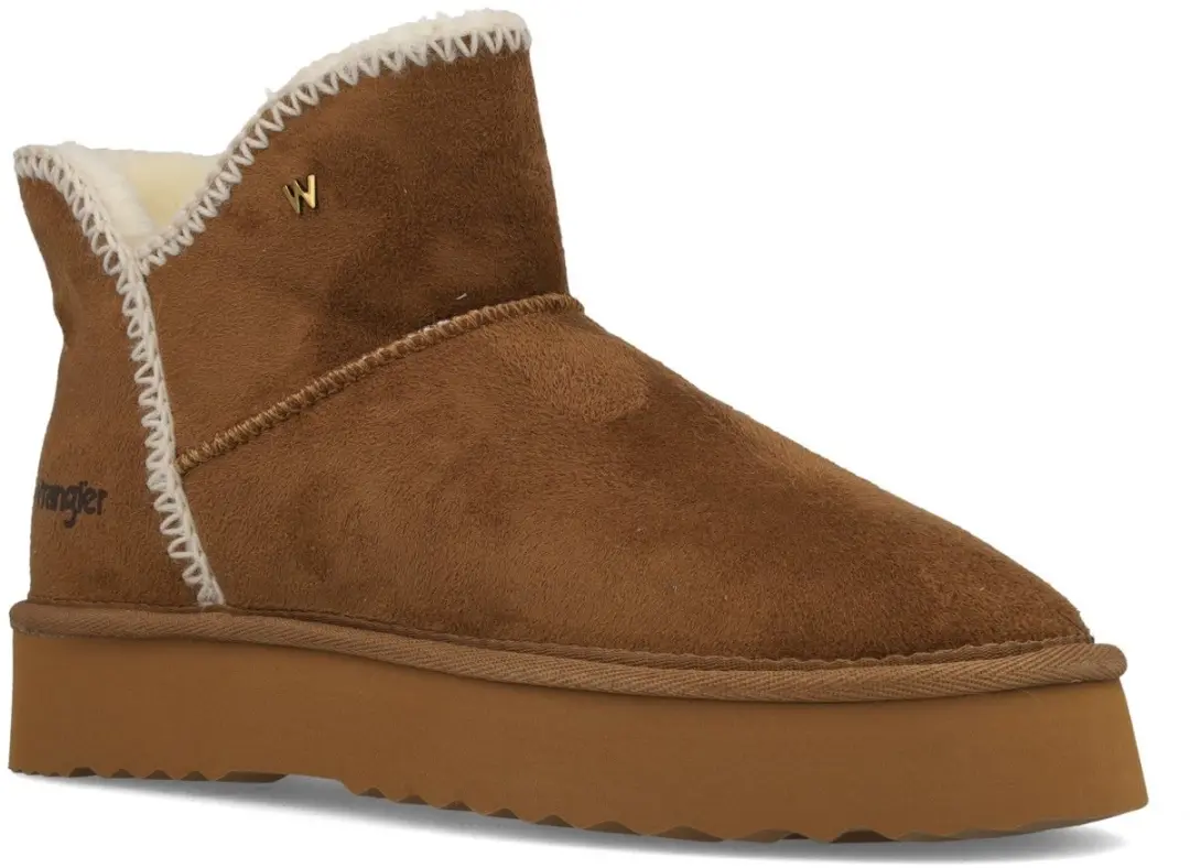 Wrangler Elsa Platform Mid Dames Laarzen - Light Brown - 41 - afbeelding 3 van 6