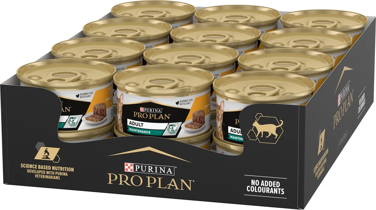 Pro Plan Adult Kat Natvoer Kip - 24x85g