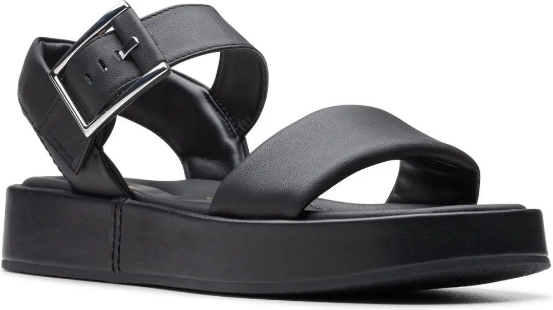 Clarks Shoes Alda Strap Sandalen Zwart EU 37 Vrouw