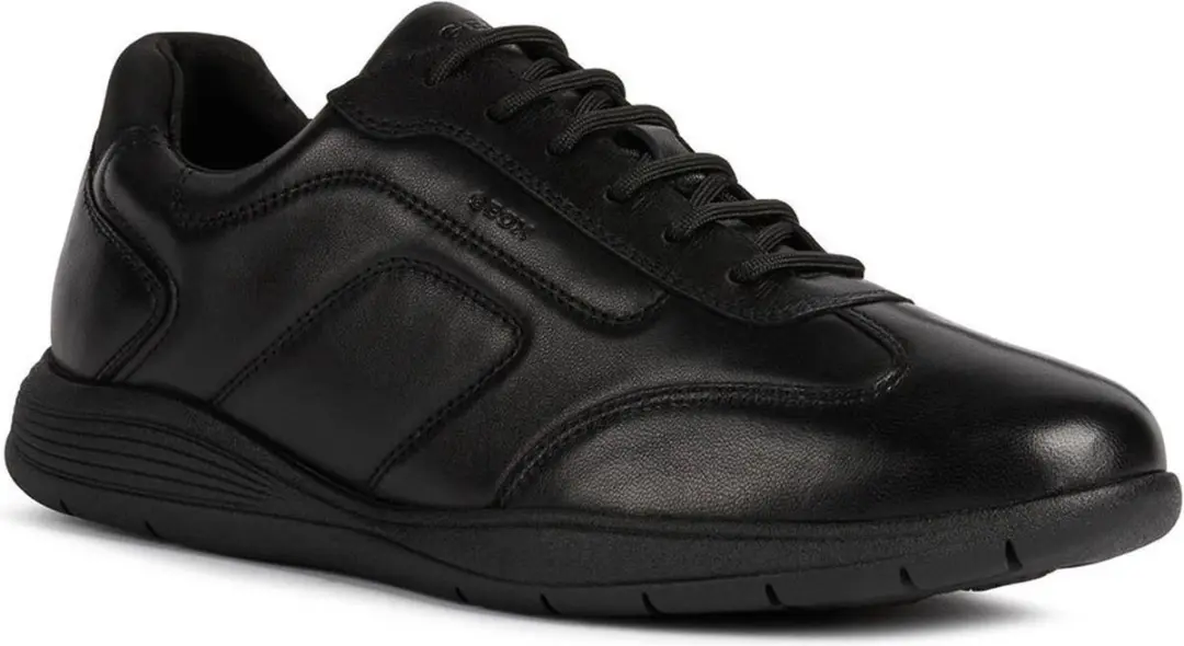 Geox Spherica Herenschoenen Sportschoenen Sneakers Zwaart