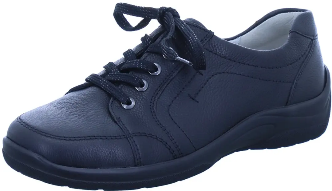 Waldläufer Dames Comfort veterschoenen zwart maat 41