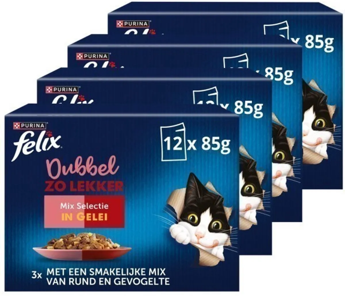 Felix Dubbel Zo Lekker Mix Selectie Gelei 12x85g