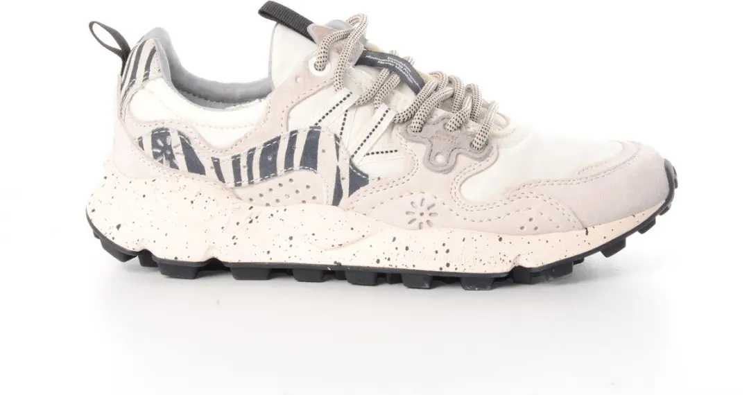 Flower Mountain dames sneaker Yamano in wit zwart