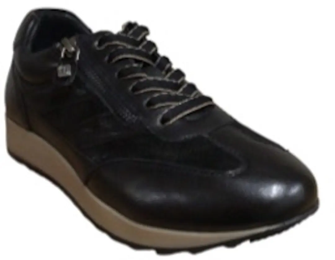 Helioform Sneakers - Suede Veter Rits 6441 5 - Zwart - afbeelding 4 van 6