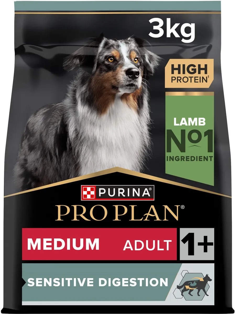 Pro Plan Dog Medium Adult Lam - 2x3kg