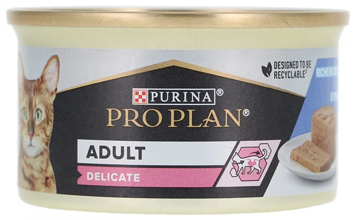 Pro Plan Cat Blik Delicate Kalkoen/Rijst - 24 Stuks