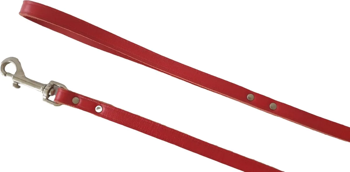 Flamingo Karlie Rondo Lederen Hondenriem 100cm