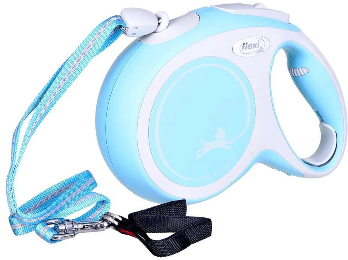 Flexi Rollijn New Comfort Koord M - 8m Lichtblauw & Lichtgrijs - afbeelding 2 van 6