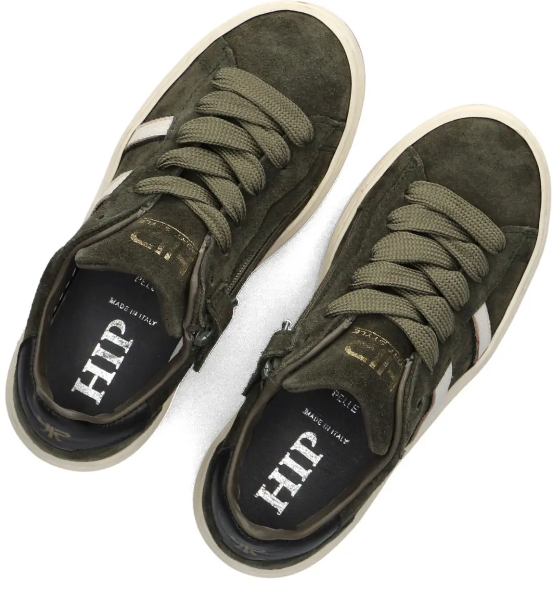 HIP H1102 Sneakers Kids - Donkergroen - Maat 32 - afbeelding 2 van 6