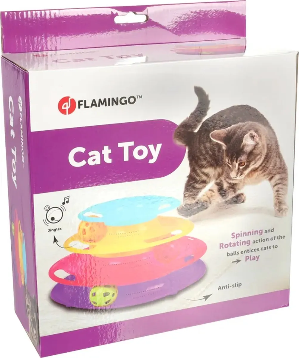 Flamingo Bagera Kattenspeeltoren - 24x13cm - Multicolor