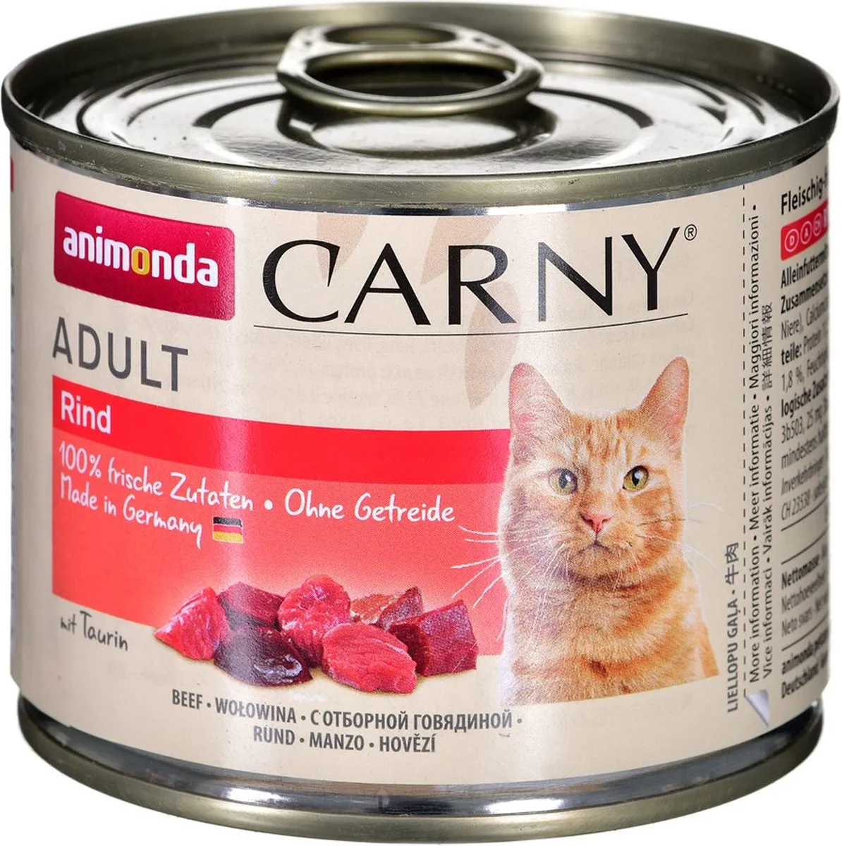 Animonda Adult Kalfsvlees Kattenvoer 200g - 6 Stuks