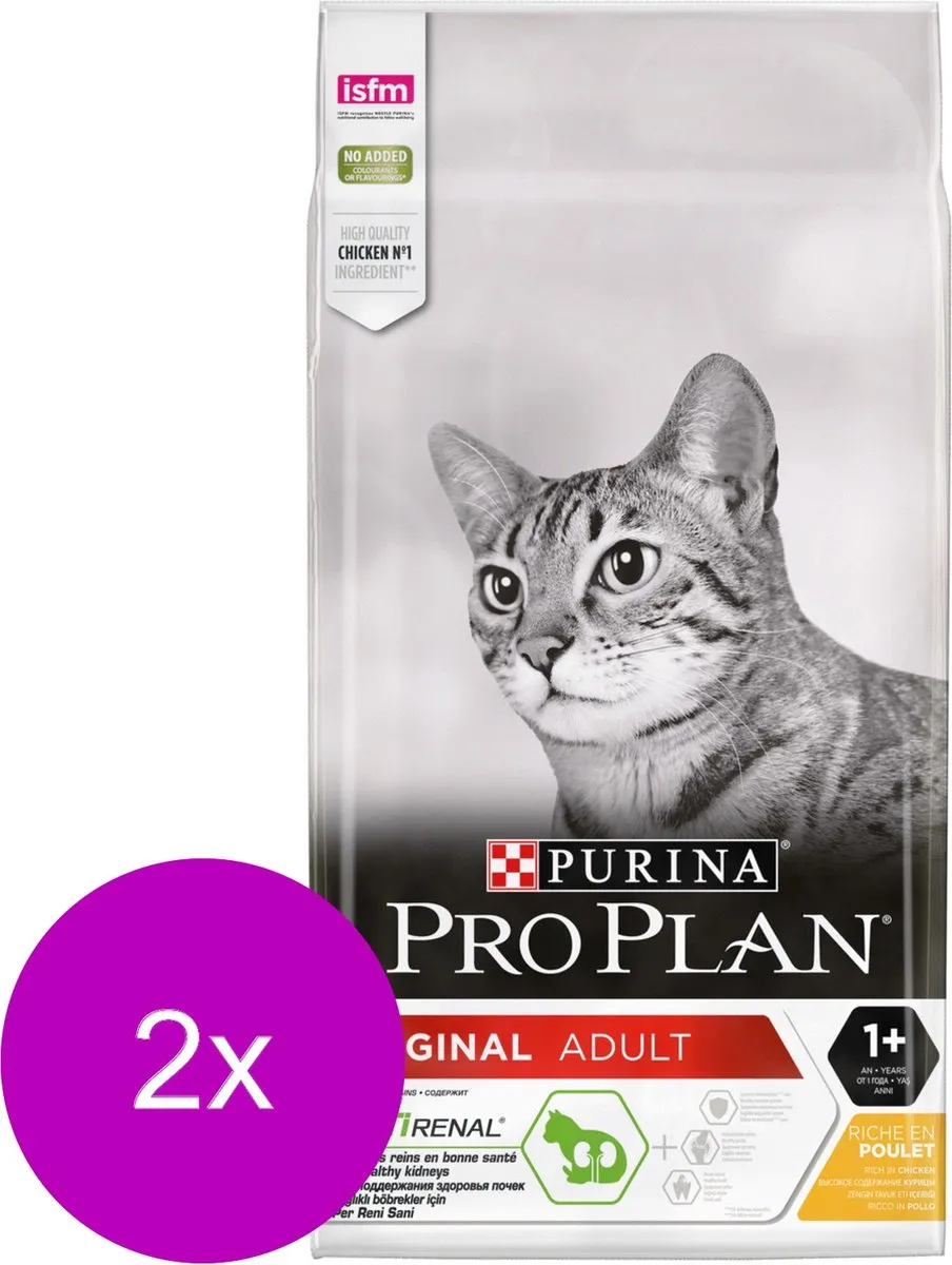 Pro Plan Cat Original Adult Kip - 2x10kg