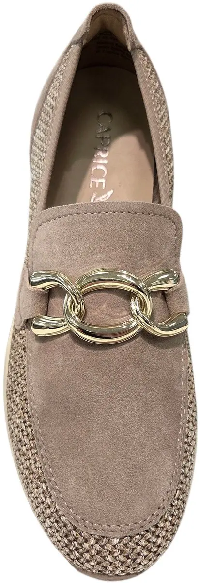 Caprice Instappers Suede Dames - Beige - afbeelding 2 van 6