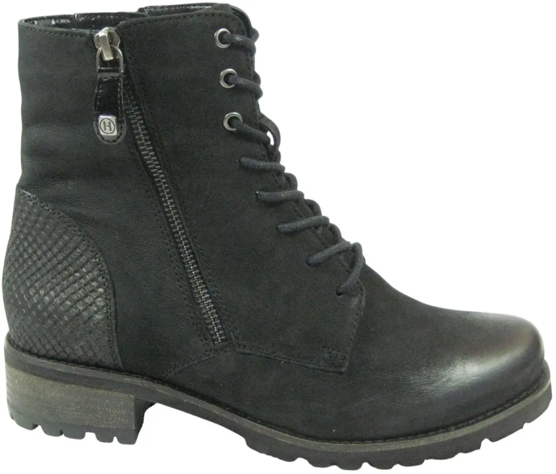 Helioform Dames Veterboot Extra Breed - Zwart - 38.5 - afbeelding 6 van 6