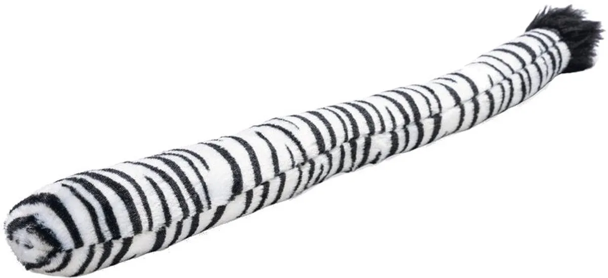 Beeztees Jungle Zebra Staart - Wit/Zwart