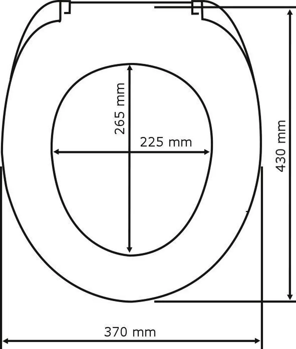 Wenko WC-bril Wenge 35,5x42,5cm MDF - afbeelding 5 van 6