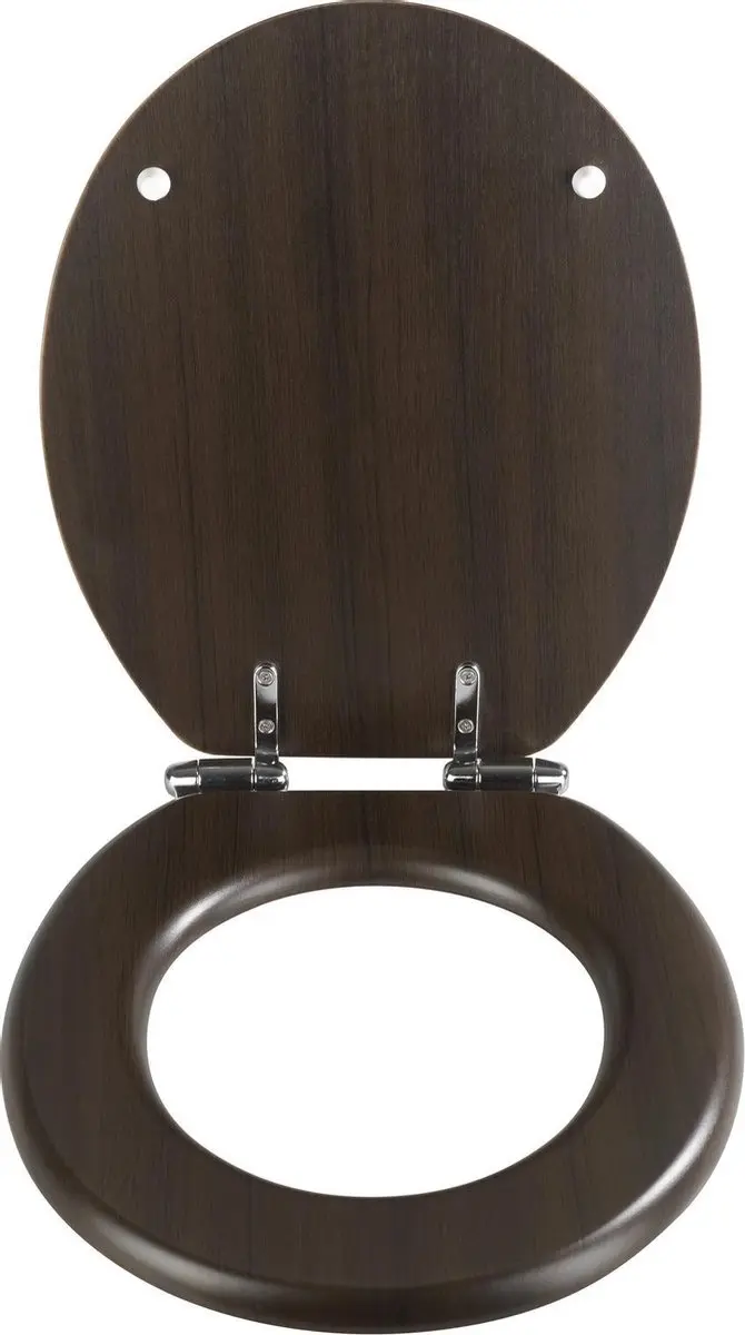 Wenko WC-bril Wenge 35,5x42,5cm MDF - afbeelding 3 van 6