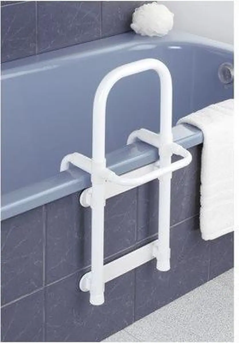 Wenko Secura Badgreep Recht - 52.5x24.5x23cm - Wit - afbeelding 3 van 6