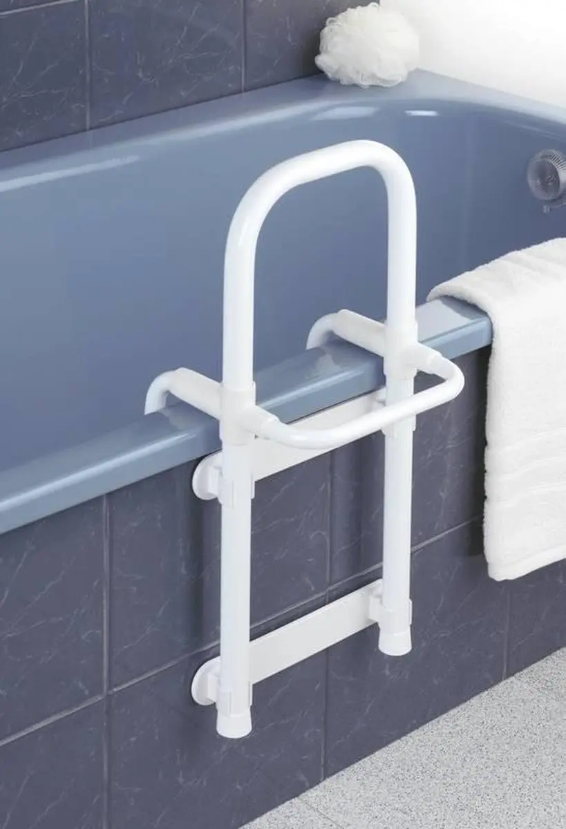 Wenko Secura Badgreep Recht - 52.5x24.5x23cm - Wit - afbeelding 5 van 6