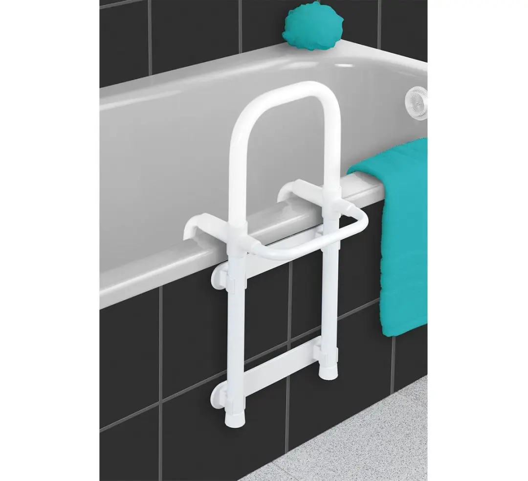 Wenko Secura Badgreep Recht - 52.5x24.5x23cm - Wit - afbeelding 2 van 6
