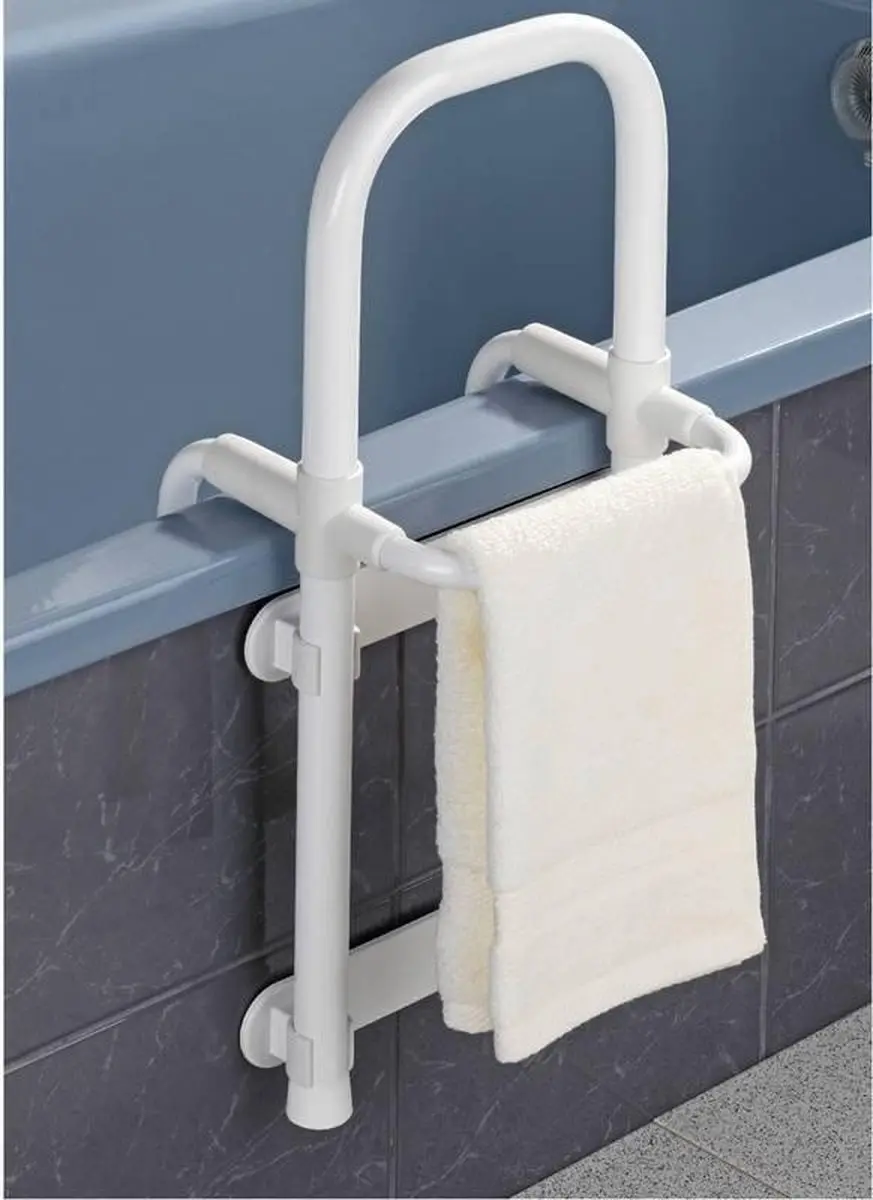 Wenko Secura Badgreep Recht - 52.5x24.5x23cm - Wit - afbeelding 6 van 6