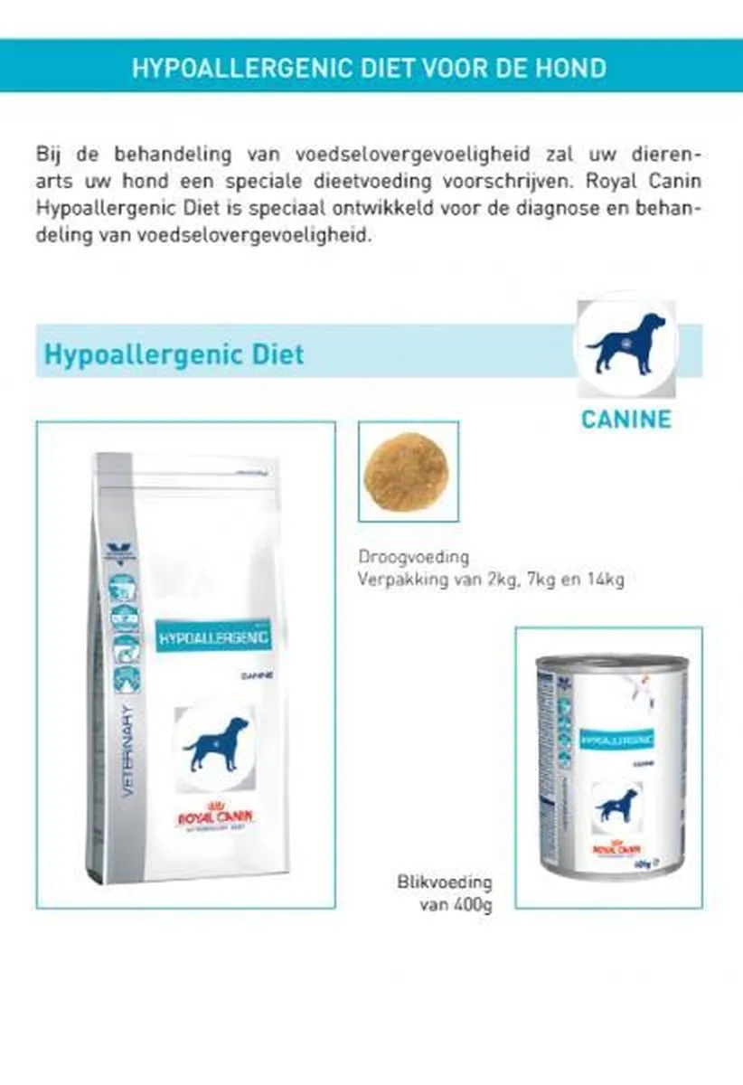 Royal Canin Hypoallergeen Hondenvoer 14kg