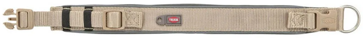 Trixie Halsband Premium Extra Breed 40-48cm - Zand/Grijs - afbeelding 4 van 4
