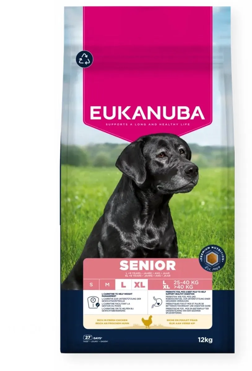 Eukanuba Senior Large Breed Kip Hondenbrokken 12kg