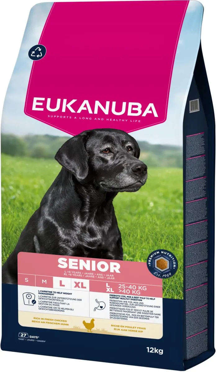 Eukanuba Senior Large Breed Kip Hondenbrokken 12kg