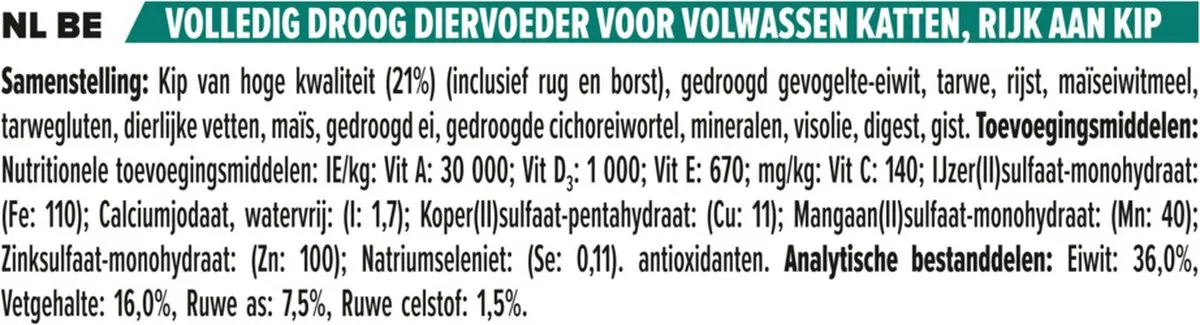 Pro Plan Cat Original Adult Kip Kattenvoer - 4x3kg