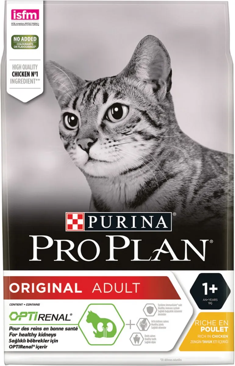 Pro Plan Cat Original Adult Kip Kattenvoer - 4x3kg
