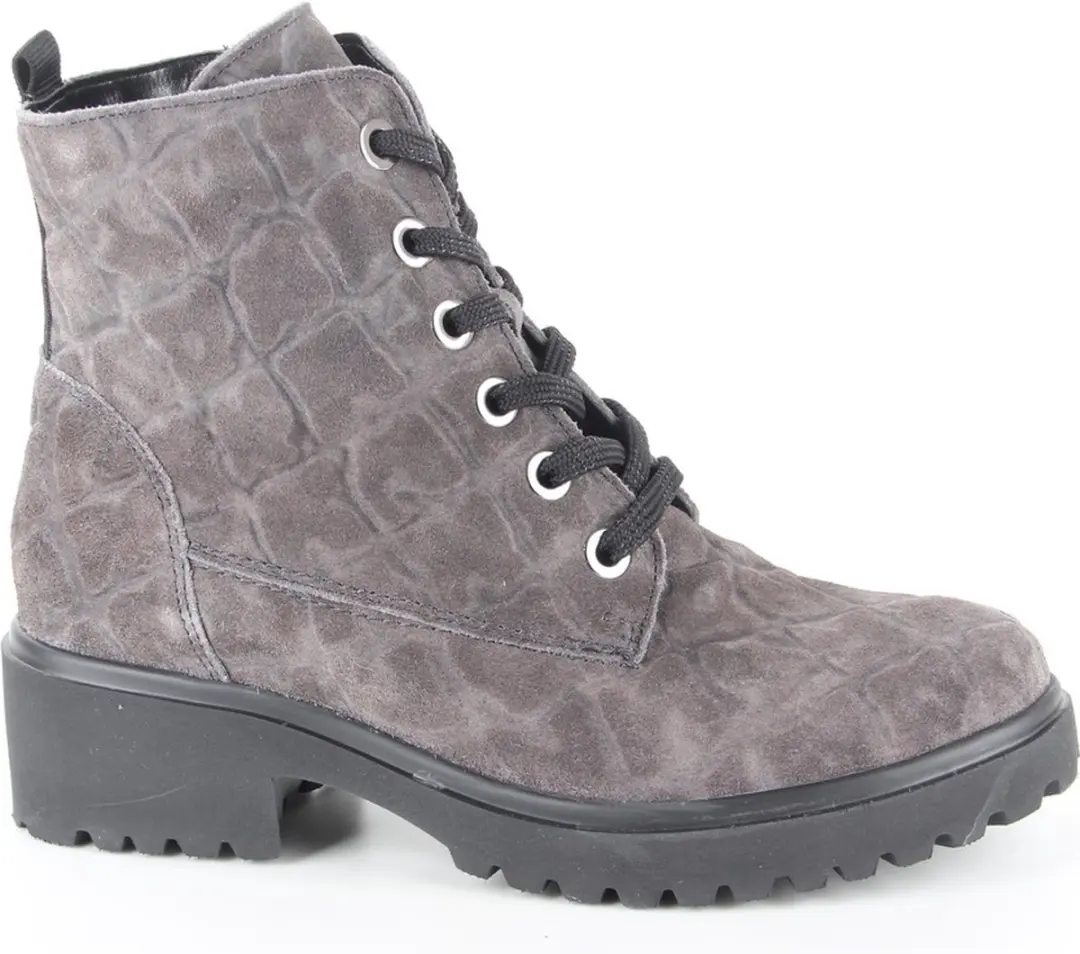 Waldlaufer dames veterboots sportief maat 39 (6) grijs
