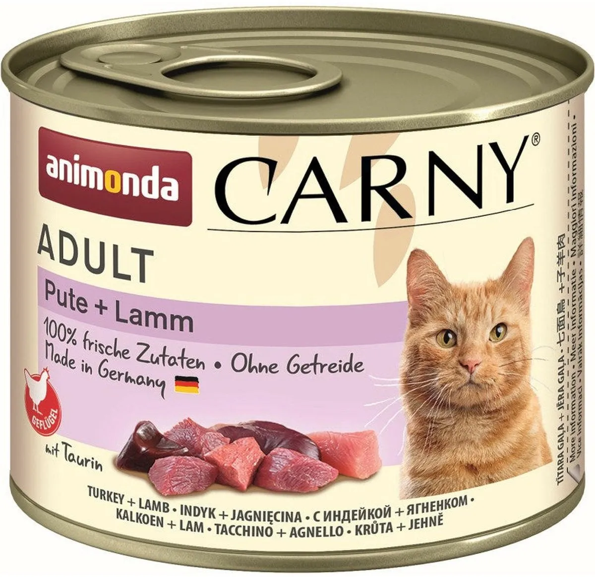 Animonda Cat Carny Adult Kalkoen & Lam Natvoer 200g - 6 Stuks