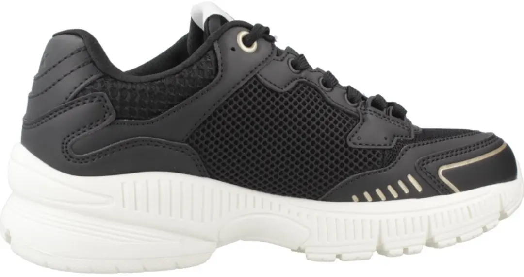 Lace-Up Polyester Sneakers with Laces