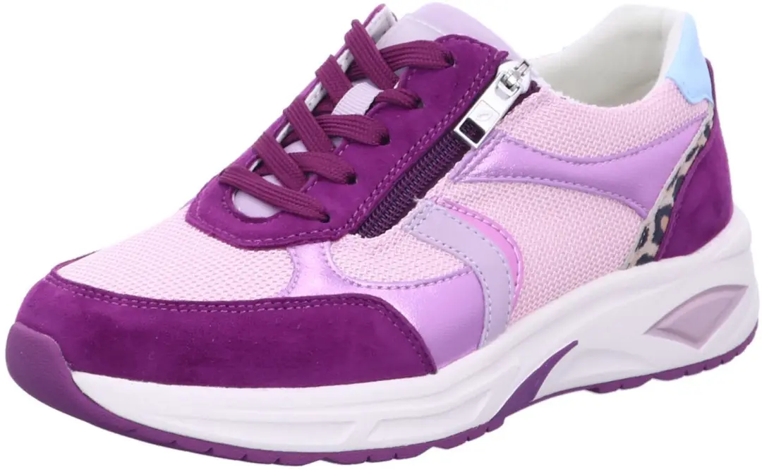 Waldläufer Dames Comfort veterschoenen rood maat 38