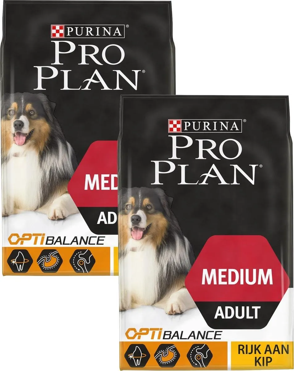 Pro Plan Dog Adult Medium Breed Kip - 2x3kg