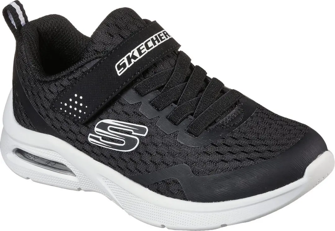 Skechers Microspec Max-Torvix Sneakers - Maat 34 - Zwart/Wit - afbeelding 5 van 6