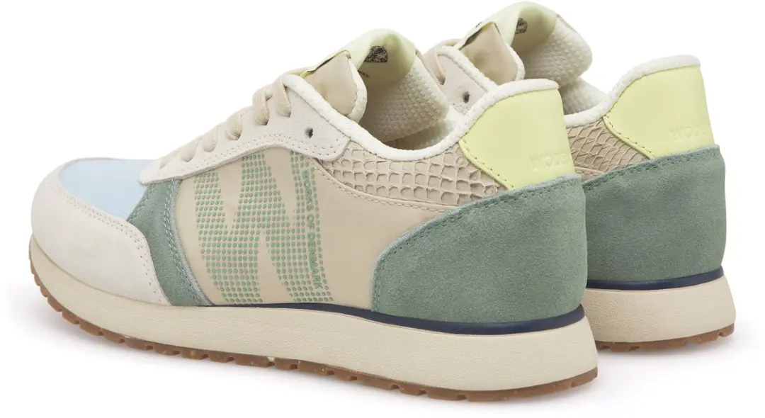 Woden Ronja Dames Sneakers Groen Leer - Maat 38 - afbeelding 2 van 6