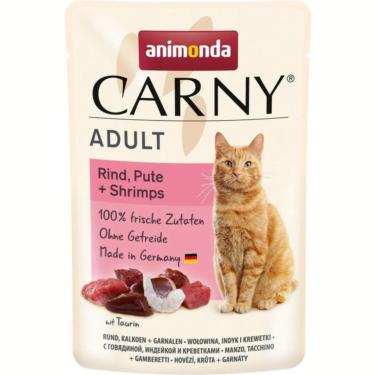 Animonda Carny Kattenportiezakjes Rund/Kalkoen/Garnalen 12x85g