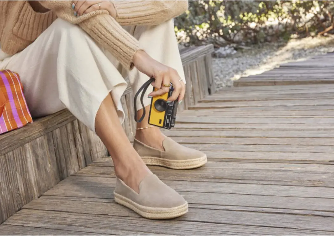 TOMS Carolina Slip-ons van Suède Espadrilles - Grijs - afbeelding 4 van 6